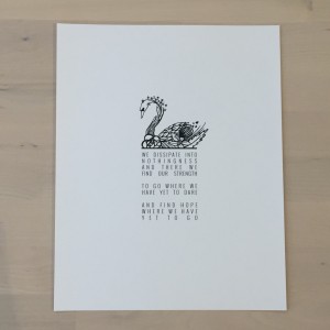Swan Print by Emiko Woods